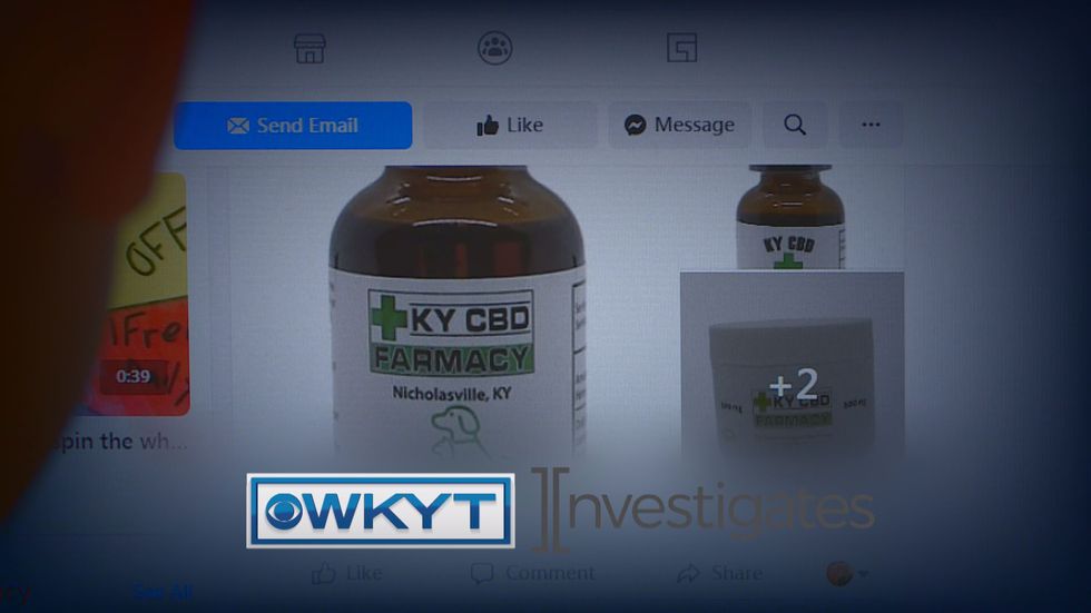 WKYT enquête |  Les difficultés des médias sociaux de la société Kentucky CBD