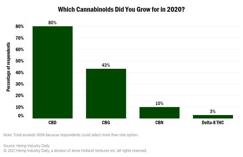 Malgré le buzz autour du delta-8 THC, la culture des cannabinoïdes dominée par le CBD, le CBG