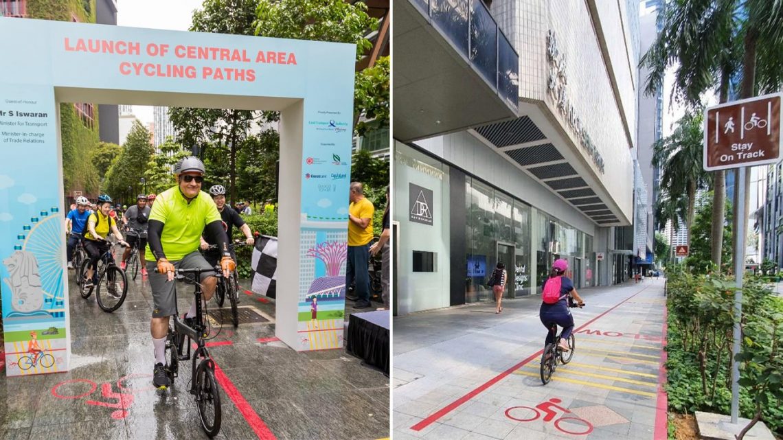 Ouverture de nouvelles pistes cyclables de 6 km dans le CBD, reliant Clarke Quay, Bayfront et Tanjong Pagar
