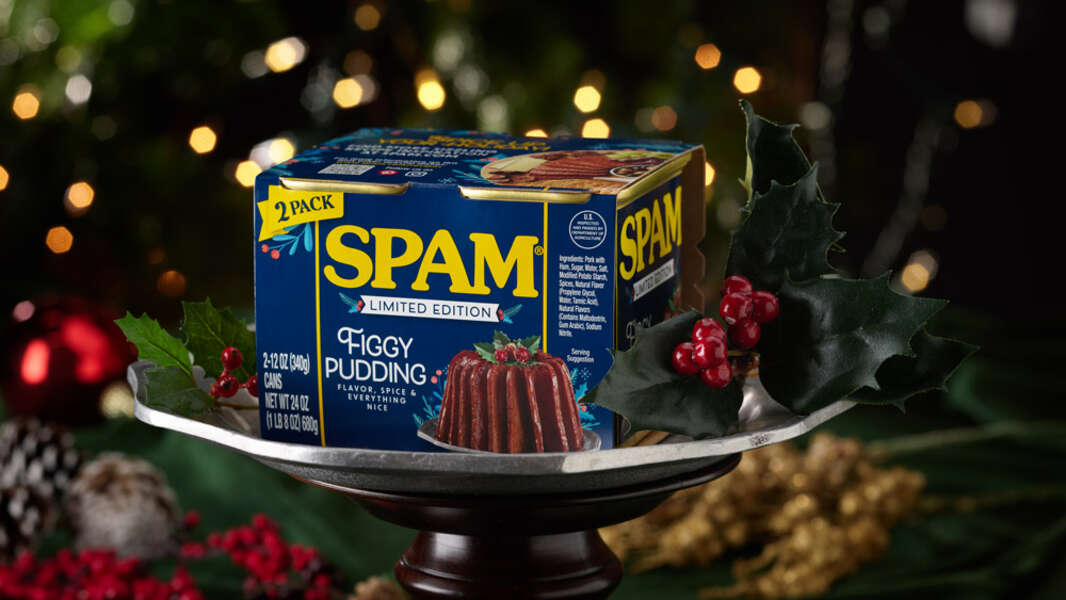 Spam lance une nouvelle saveur de pudding aux figues pour les fêtes