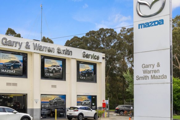 Le centre de service Mazda de 1054 m² au 1020 Burwood Highway.