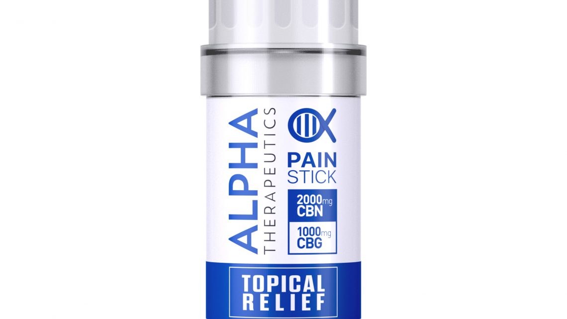 Alpha Therapeutics CBD Pain Stick and Healing Balm Travaille sur les douleurs articulaires et musculaires