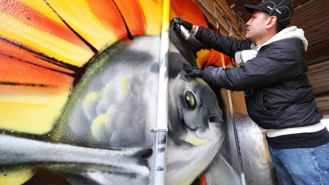 Des bombes aérosols à gogo alors que 23 artistes embellissent les murs d’Invercargill CBD