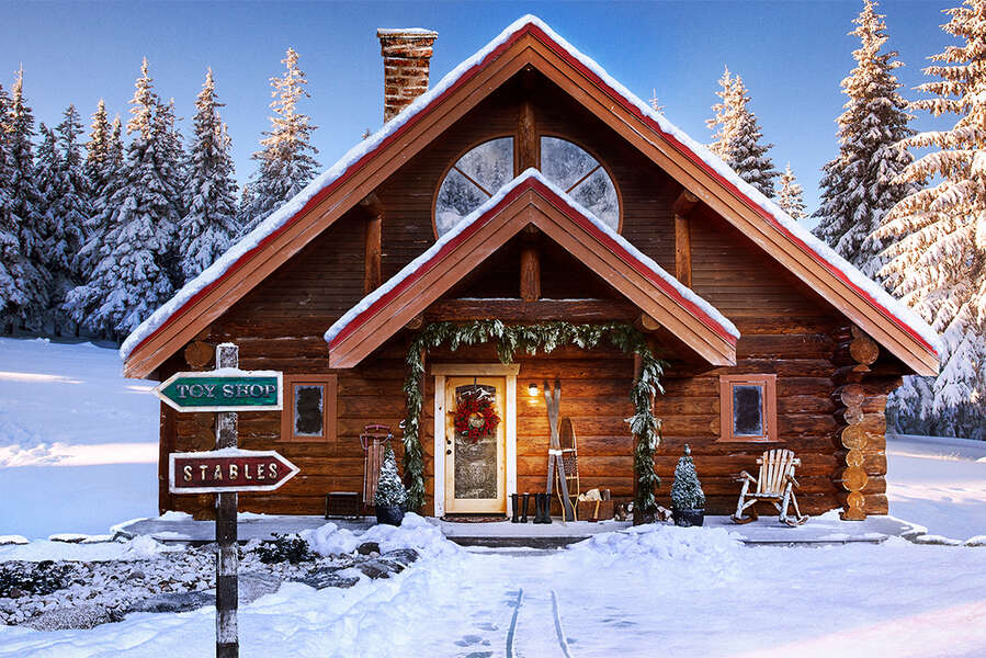 Jetez un coup d’œil à l’intérieur de la maison du père Noël au pôle Nord présenté sur Zillow