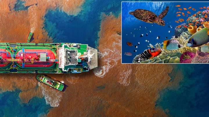 Un pétrolier CBD renversé laisse des kilomètres de vie marine incertains s’ils se sentent différents