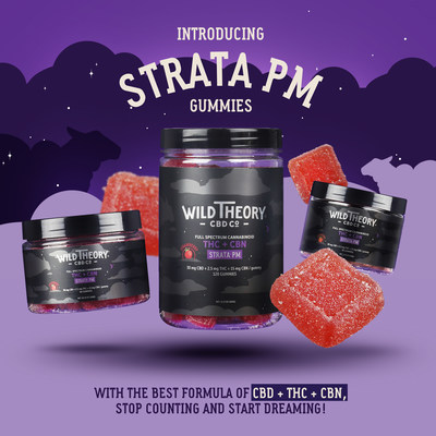 Wild Theory présente Strata PM THC + CBD + CBN Gummies pour un sommeil plus profond et plus réparateur