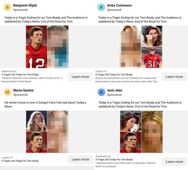 Tom Brady n'a jamais approuvé les bonbons au CBD malgré ce qui était promu dans les publicités sexuellement explicites sur Facebook.